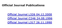 Official Journal Publications